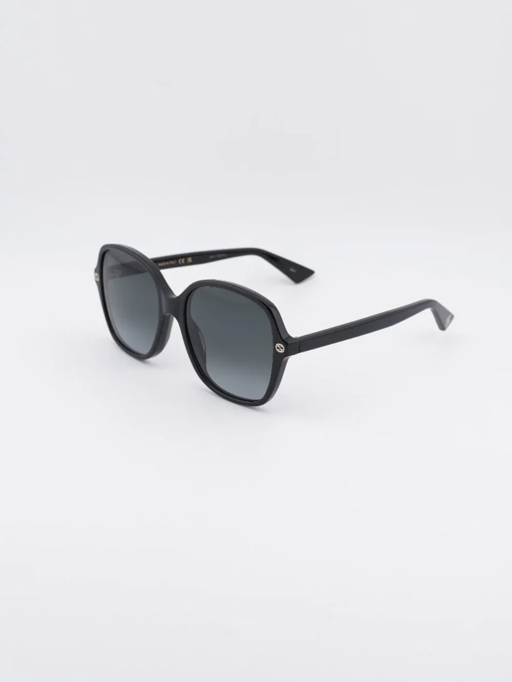 Gucci GG0092S 001 Women Sunglasses Black Butterfly Frame, Grey Lenses